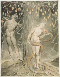 Die Versuchung und der Fall von Eva, Illustration zu Miltons Paradise Lost